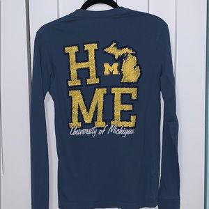 University of Michigan Home Blue Long Sleeve